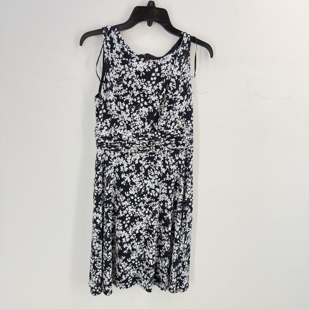 Bundle 2 Jessica Howard Women Navy Dress Size 10 Petite Flowers Blue - Picture 11 of 16